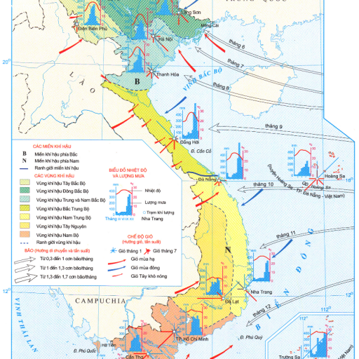 Atlat địa lí Việt Nam “Khí Hậu